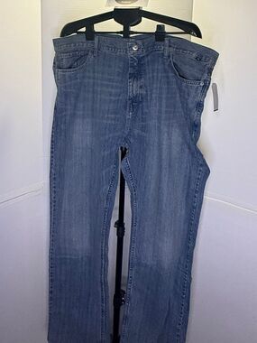 NWT Nautica Men's Blue Denim Relaxed Fit Jeans Size 42x34